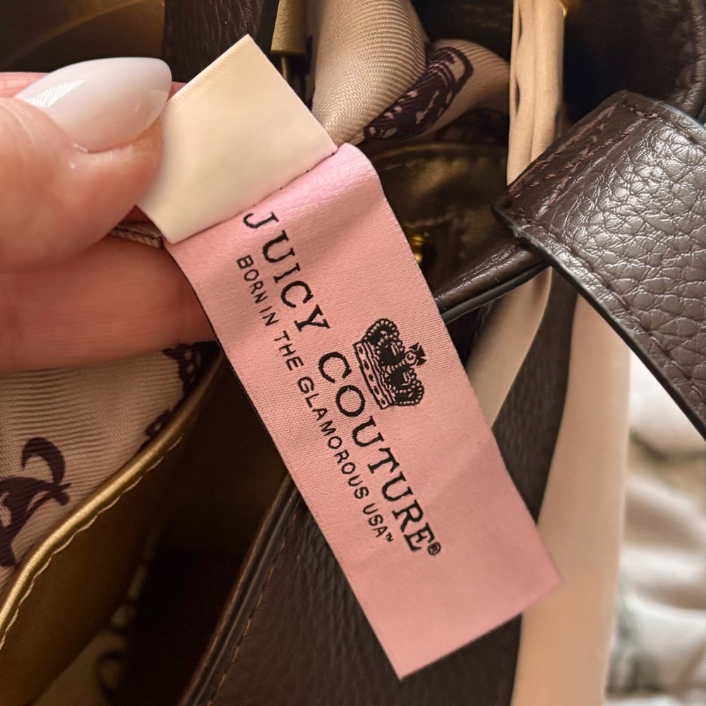 Juicy Couture Brown and Pink Daydreamer Tote Shoulder Bag - Picture 10 of 16